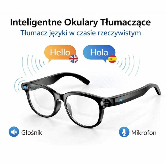LinGlass™ E14 – Inteligentne Okulary z Kamerą HD