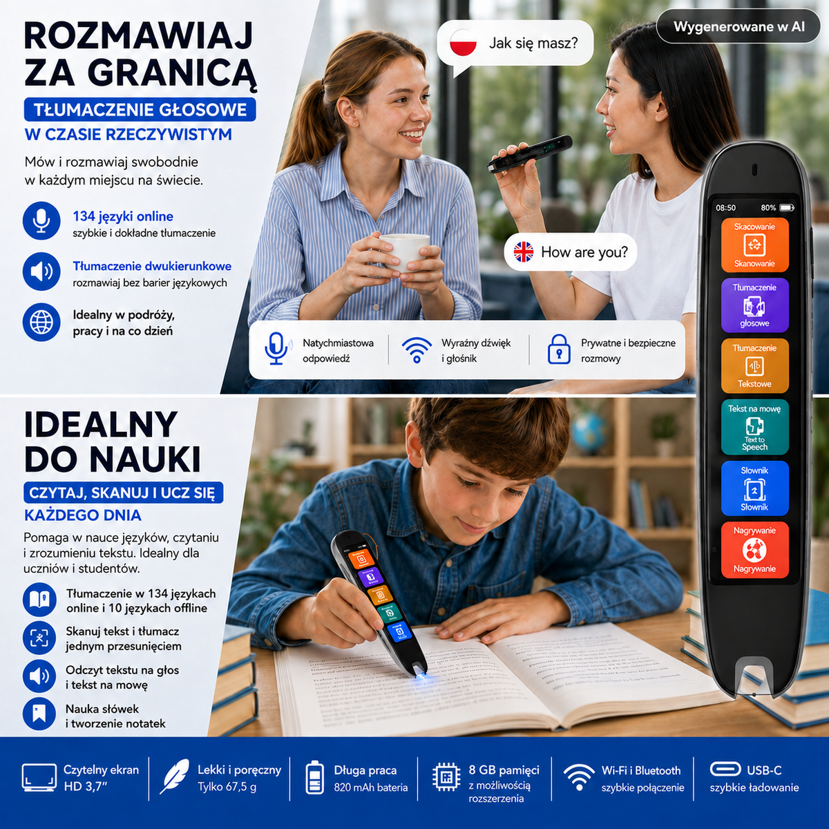LinPen PRO - Inteligentny skaner i tłumacz Offline