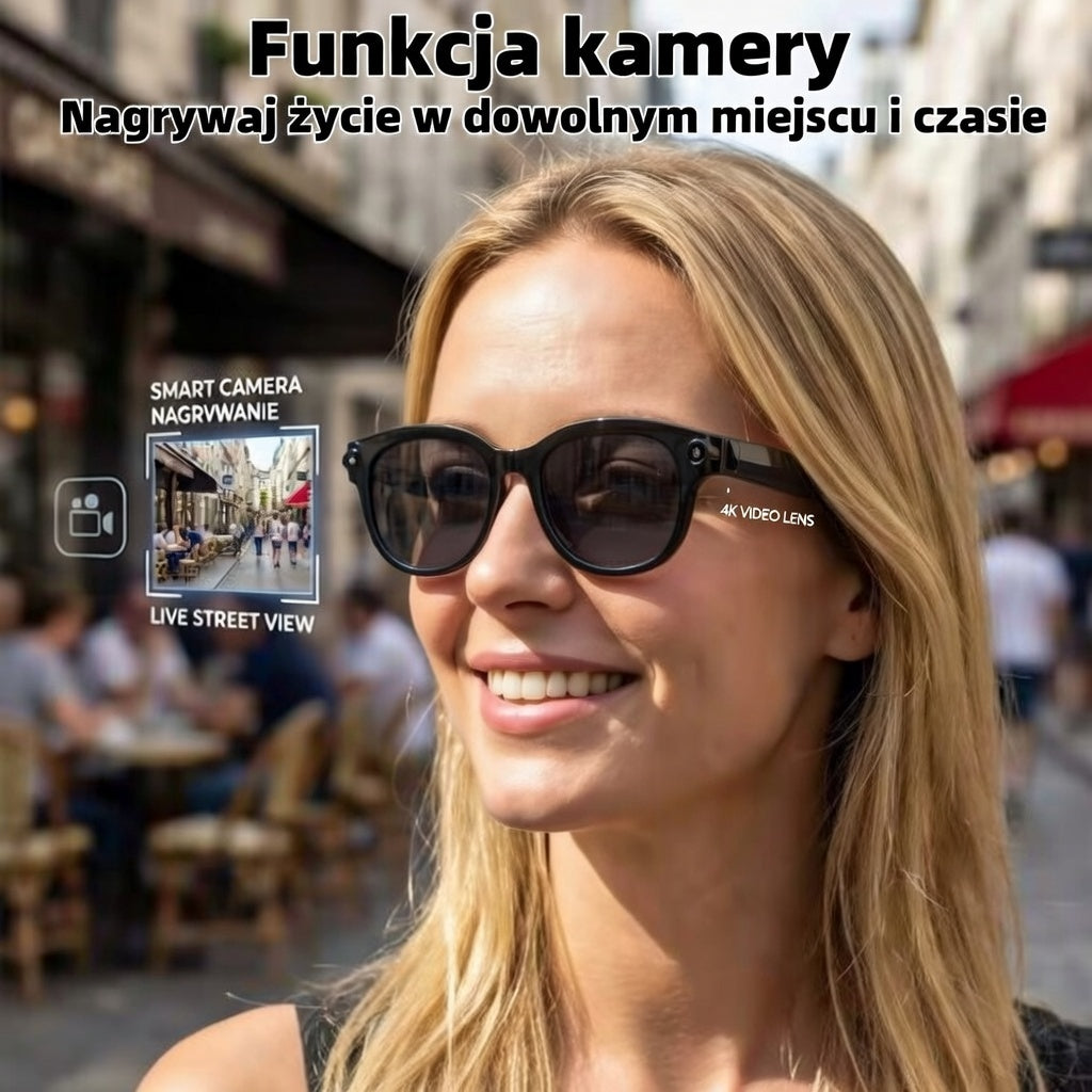 LinGlass™ E14 – Inteligentne Okulary z Kamerą HD