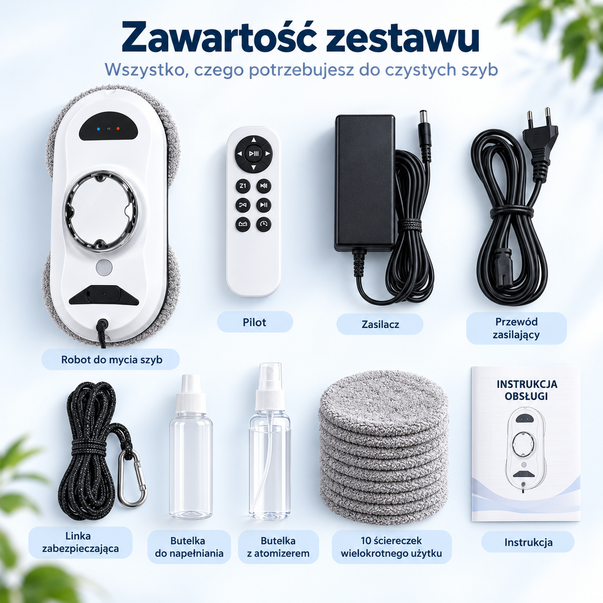 LumiGlass X7 — zawartość zestawu